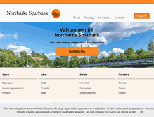 Tablet Screenshot of norrbarke-sparbank.se